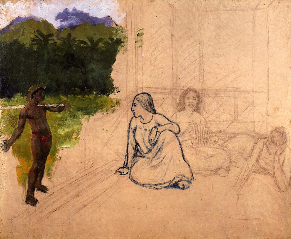 Tahitians at rest 1891